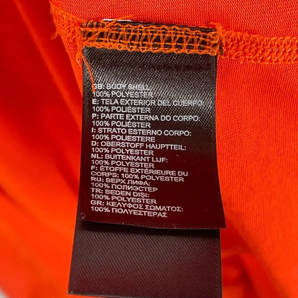 THE NORTH FACE Shirt Mens XL 1/4 Zip Performance Baselayer Long Sleeve Orange